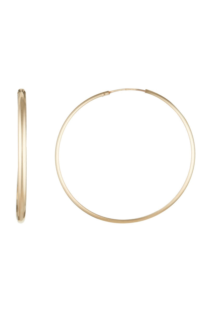 Earrings "Créoles Dorées" 50 Mm - Yellow Gold 375/1000