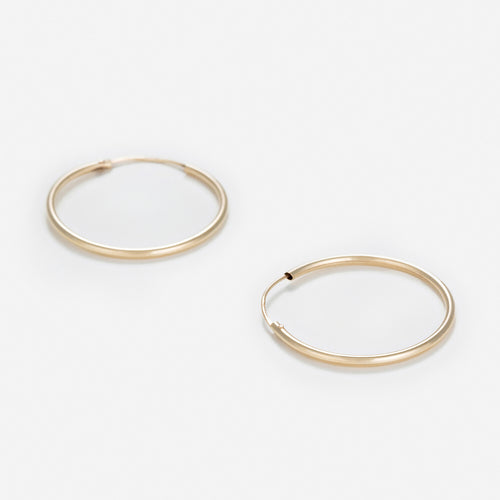 Boucles D'Oreilles "Sublimes Créoles"  20 Mm - Or Jaune 375/1000