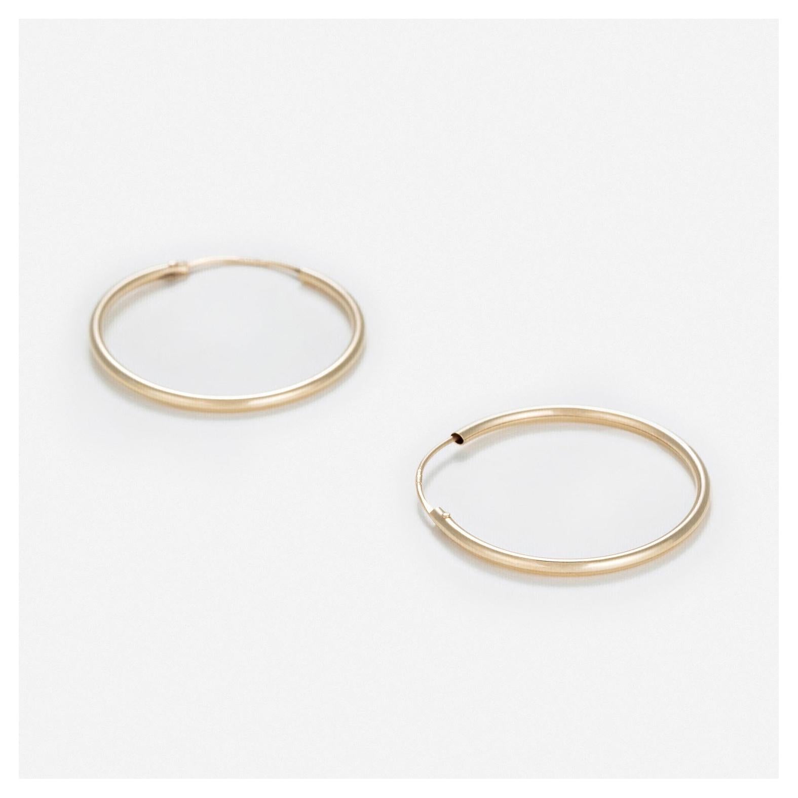 Pendientes “Sublime Criollo” – 20 Mm Oro Amarillo 375/1000