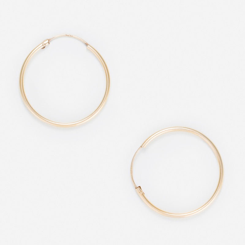 Boucles D'Oreilles "Sublimes Créoles" 20 Mm Or Jaune 375/1000 - Or Jaune 375/1000