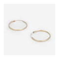 “Sublime Creole” Earrings 20 Mm 375/1000 Yellow Gold