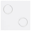 Boucles D'Oreilles "Sublime Créoles " 20 Mm Or Blanc 375/1000