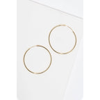 Pendientes "Aro Liso" 30 Mm Oro Amarillo - Oro Amarillo