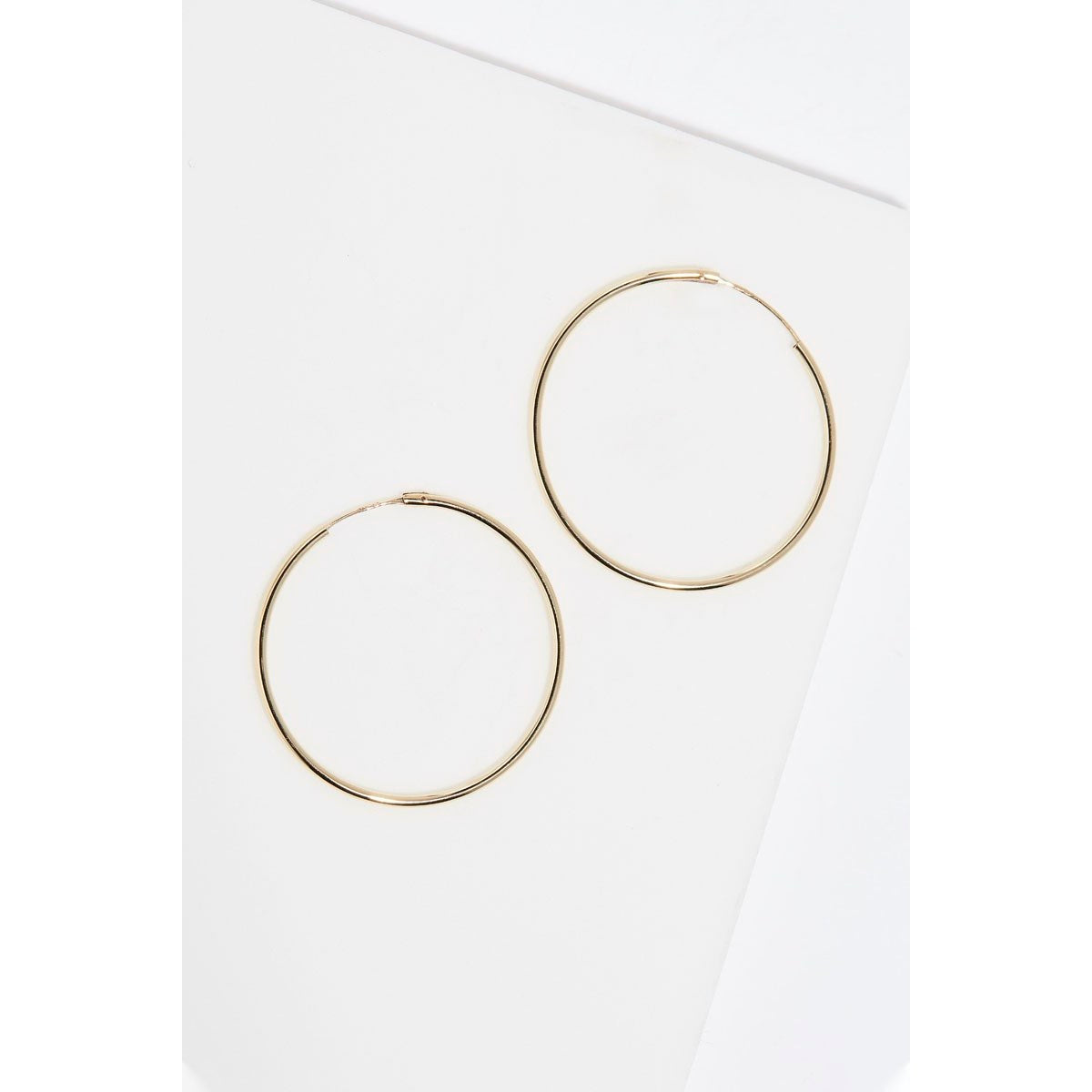 Pendientes "Aro Liso" 30 Mm Oro Amarillo - Oro Amarillo