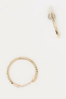 Boucles D'Oreilles "Créoles Twistées 10 Mm " - Or Jaune 375/1000