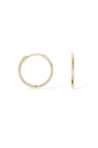 Boucles D'Oreilles "Créoles Twistées 10 Mm " Or Jaune 375/1000