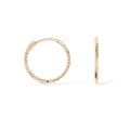 Boucles D'Oreilles "Créoles Twistées 10 Mm " Or Jaune 375/1000