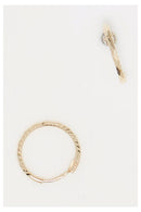 Boucles D'Oreilles "Créoles Twistées 10 Mm "Or Jaune 375/1000