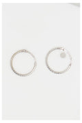 Pendientes “Aro Torcido 10 Mm” – Oro Blanco 375/1000