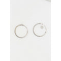 Pendientes "Aros retorcidos de 10 mm" de oro blanco 375/1000 - Oro blanco 375/1000
