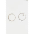 Pendientes Oro Blanco 375/1000 “Criolla Torcida 10 Mm”