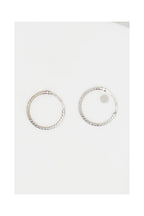 Pendientes “Criolla Torcida 10 Mm” Oro Blanco 375/1000