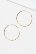 Boucles D'Oreilles "Créoles Twistées 20 Mm" Or Jaune 375/1000