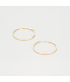 Twisted Hoop Earrings 20mm, 375/1000 Yellow Gold - 375/1000 Yellow Gold