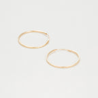 Boucles D'Oreilles "Créoles Twistées 20 Mm" Or Jaune 375/1000 - Or Jaune