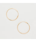 Twisted Hoop Earrings 20mm, 375/1000 Yellow Gold - 375/1000 Yellow Gold