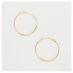 Pendientes Oro Amarillo 375/1000 “Criolla Torcida 20 Mm”