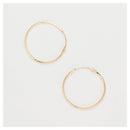 Boucles D'Oreilles "Créoles Twistées 20 Mm" Or Jaune 375/1000