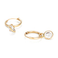Boucles D'Oreilles "Créoles" 8 Mm Or Jaune 375/1000