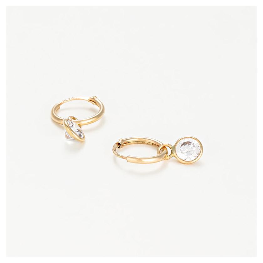 Pendientes "criollos" - Oro amarillo 375/1000 8 mm