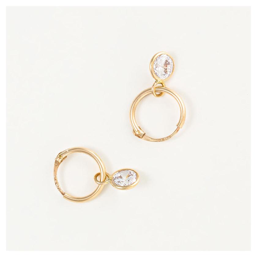 Pendientes "criollos" - Oro amarillo 375/1000 8 mm