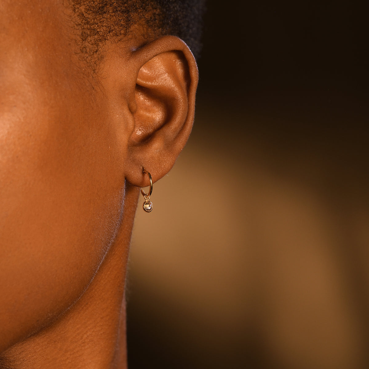 Boucles D'Oreilles "Créoles" 8 Mm Or Jaune 375/1000
