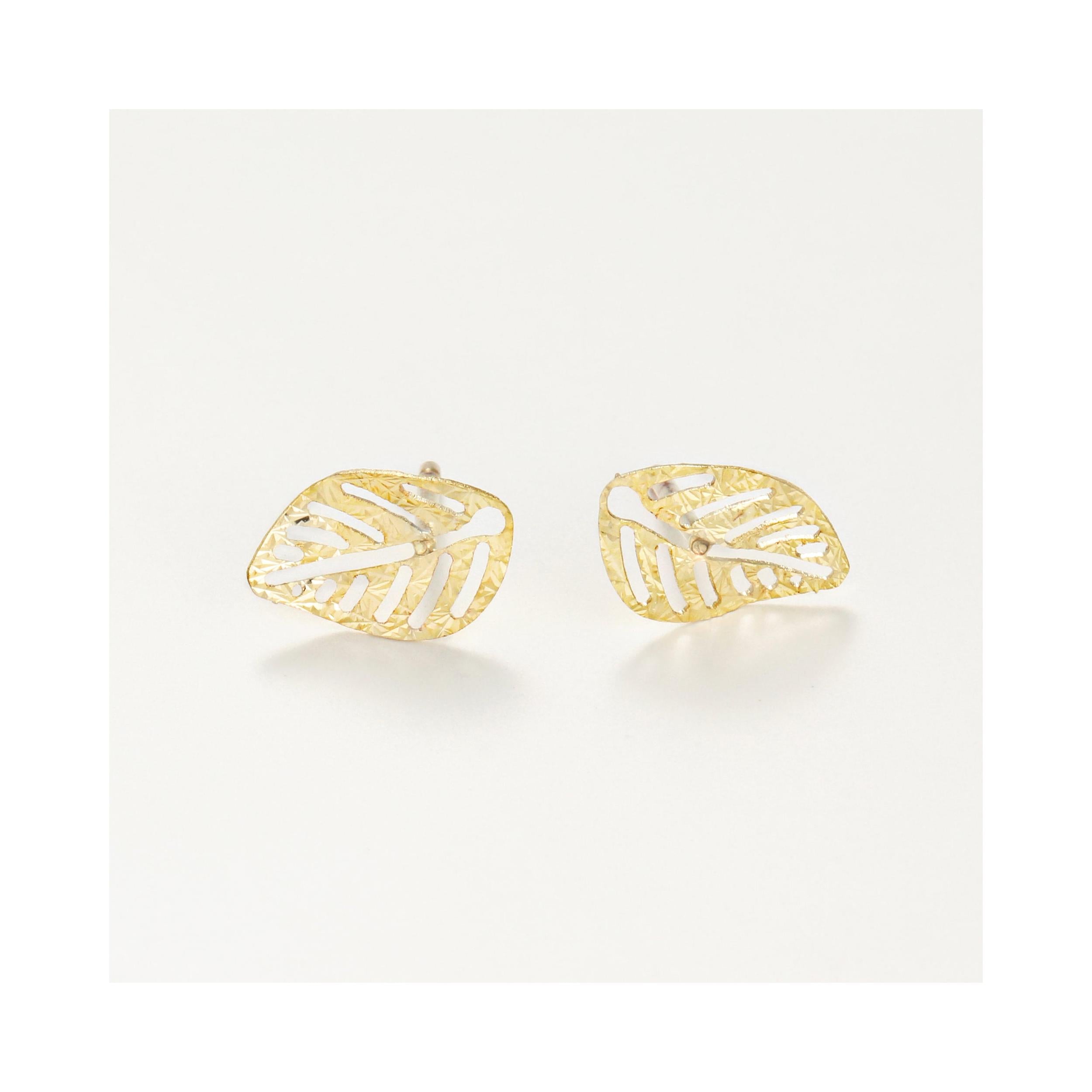 Boucles D'Oreilles "Sous Le Vent "Or Jaune 375 /1000