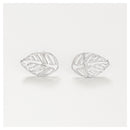 Boucles D'Oreilles " Sous Le Vent " Or Blanc 375/1000