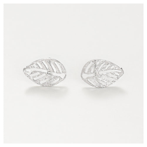 Boucles D'Oreilles " Sous Le Vent " Or Blanc 375/1000