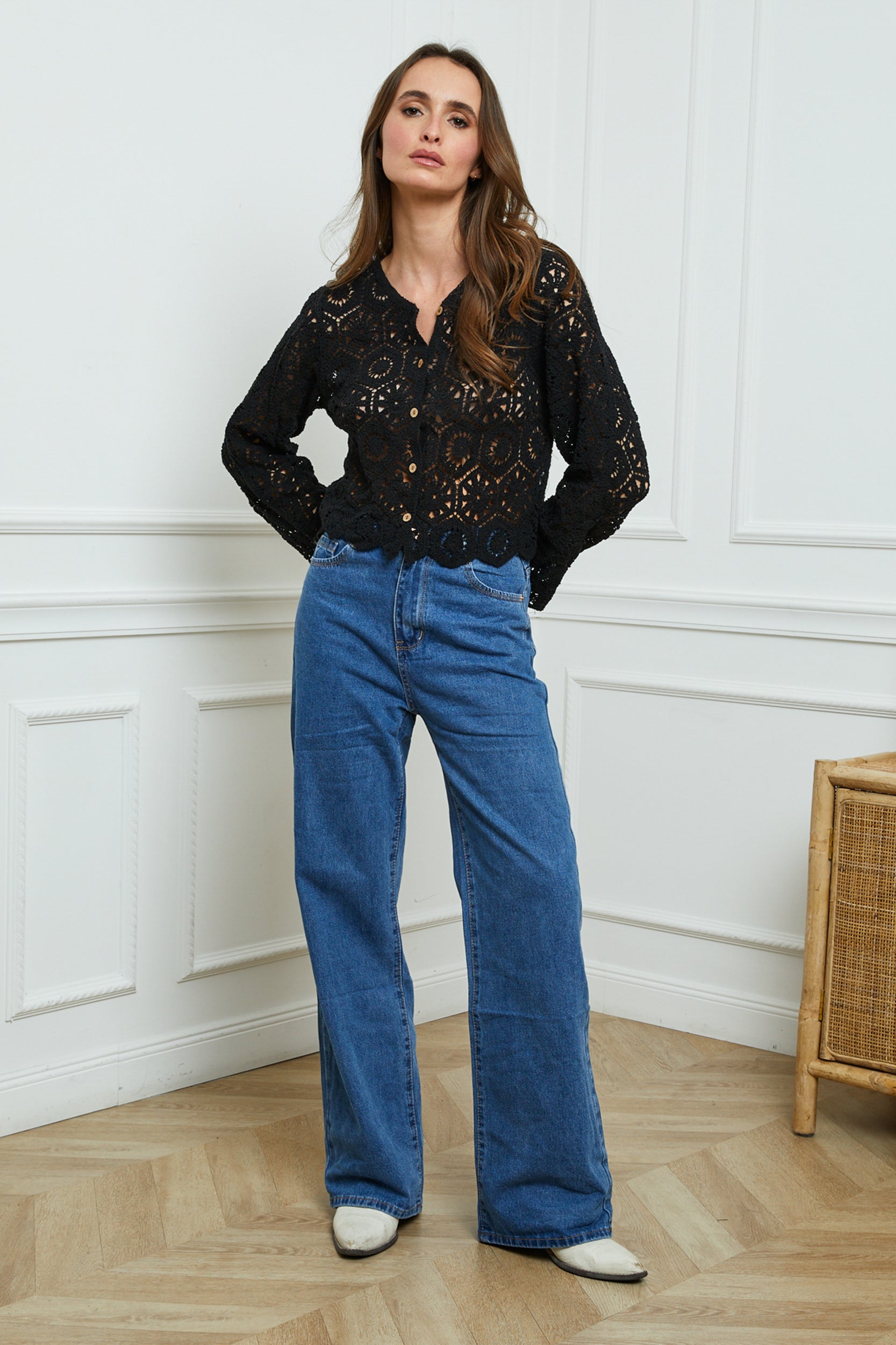 Josefine - Elbi cardigan - Black