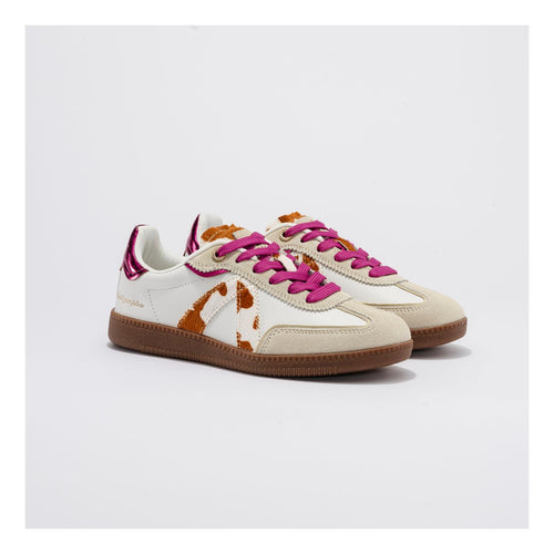 Sneakers Elite Classic Tan-Cow-Pony Hair-Fushia