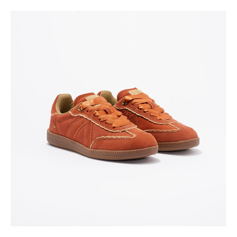 Sneakers Elite Classic Cognac-Cream-Dentelles