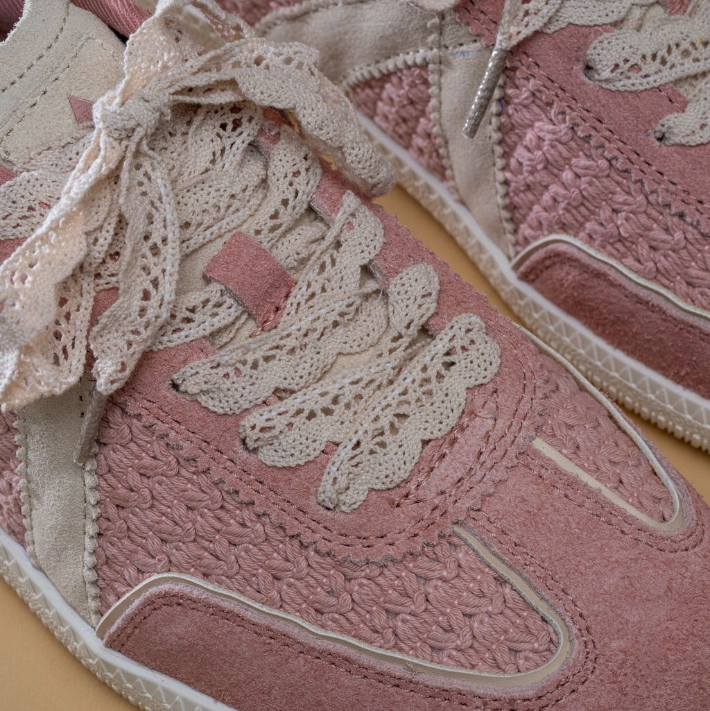 Sneakers Elite Classic - Pink Crochet Vintage