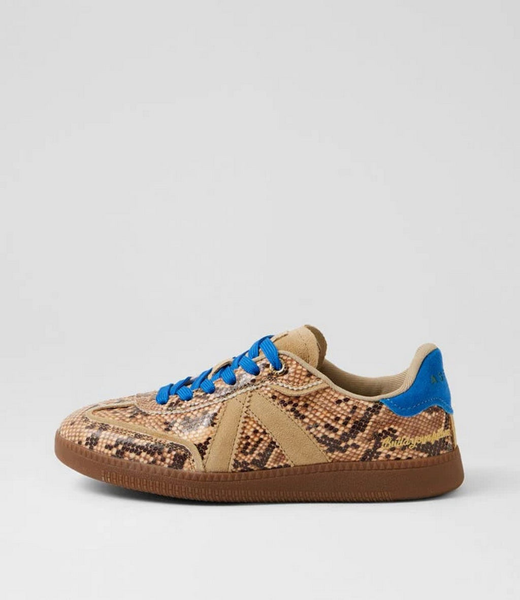 Sneakers Elite Classic - Beige Snake/Blue
