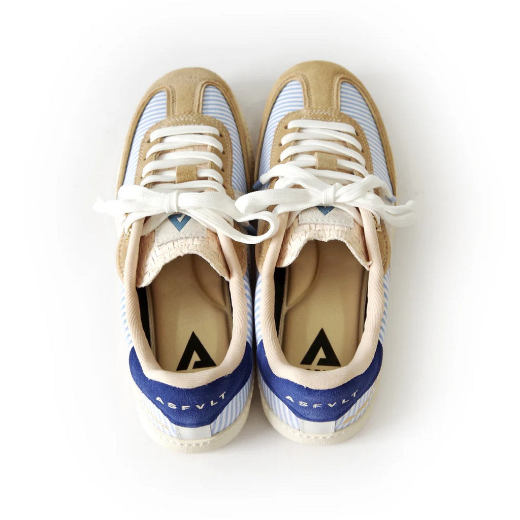 Sneakers Elite Classic - Blue Stripe /Sand