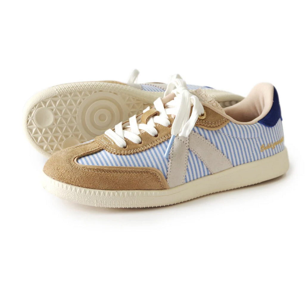 Sneakers Elite Classic - Blue Stripe /Sand