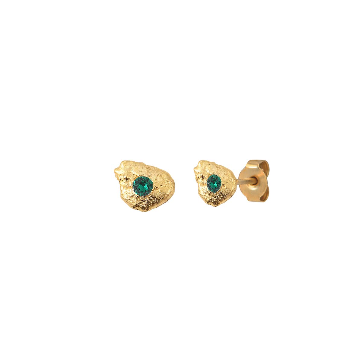 Eleven Emerald Earrings