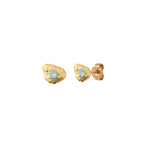 Once aretes de ópalo del Pacífico