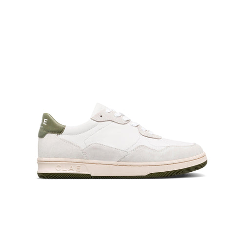 Basket Elford - White Leather Olive