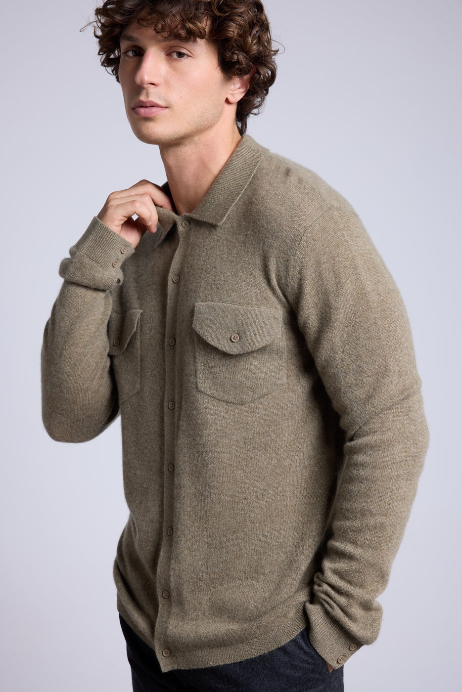 Camisa Eli - Verde caqui - Hombre