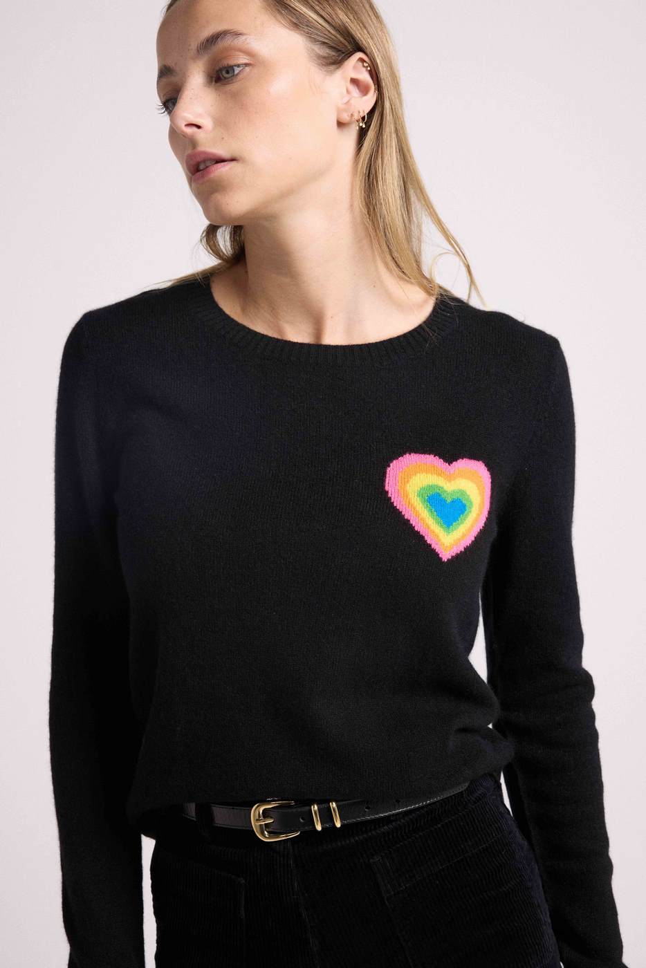 Jersey Cuello Redondo Eline - Negro