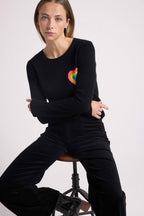 Jersey Cuello Redondo Eline - Negro