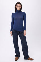 T-Shirt Col Roulé Eliot - Bleu Marine - Femme