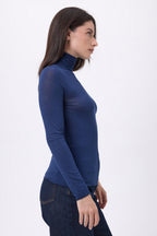 T-Shirt Col Roulé Eliot - Bleu Marine - Femme