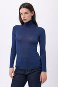 T-Shirt Col Roulé Eliot - Bleu Marine - Femme