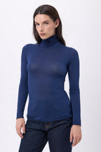T-Shirt Col Roulé Eliot - Bleu Marine - Femme