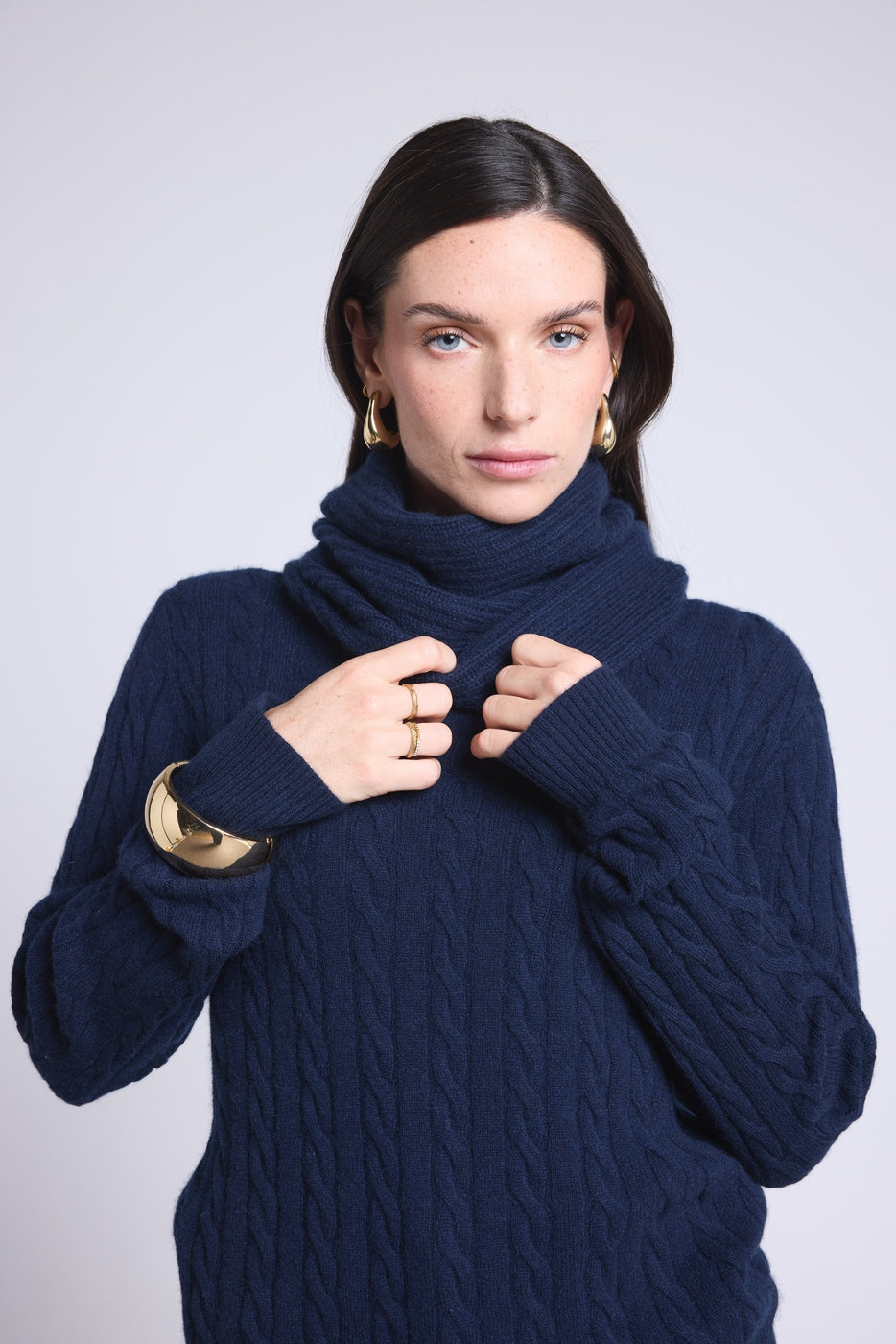 Tour De Cou Elio - Bleu Marine - Mixte - 100% Cachemire