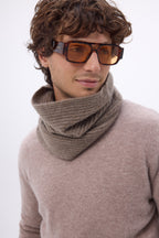 Schlauchschal Elio – Haselnussbraun – Unisex – 100 % Kaschmir