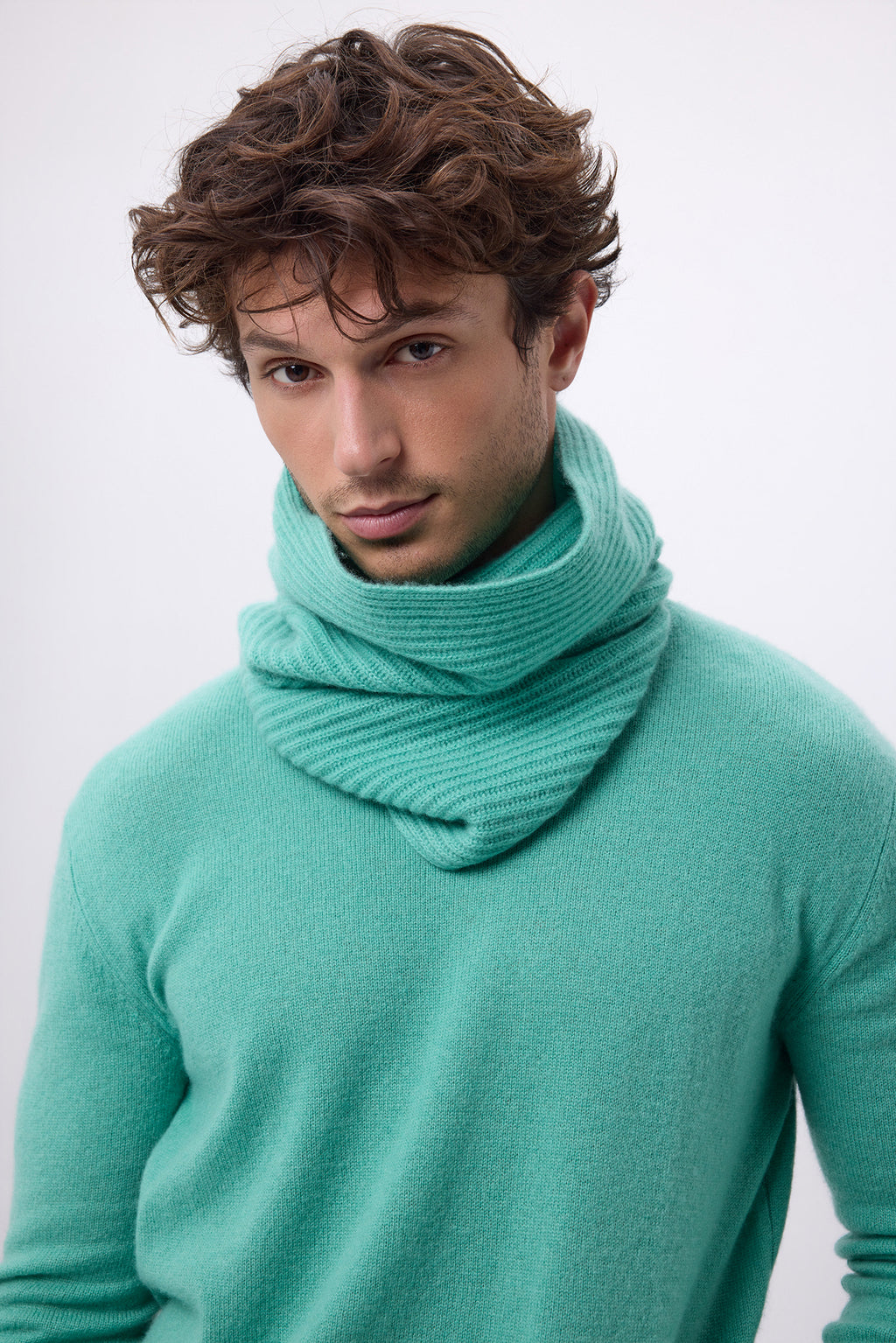 Tour De Cou Elio - Vert Pastel - Mixte - 100% Cachemire