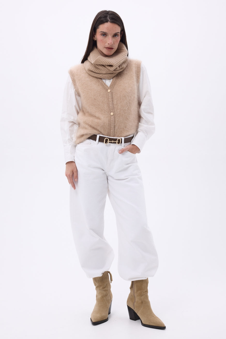 Tour De Cou Elio - Beige Creme - Mixte
